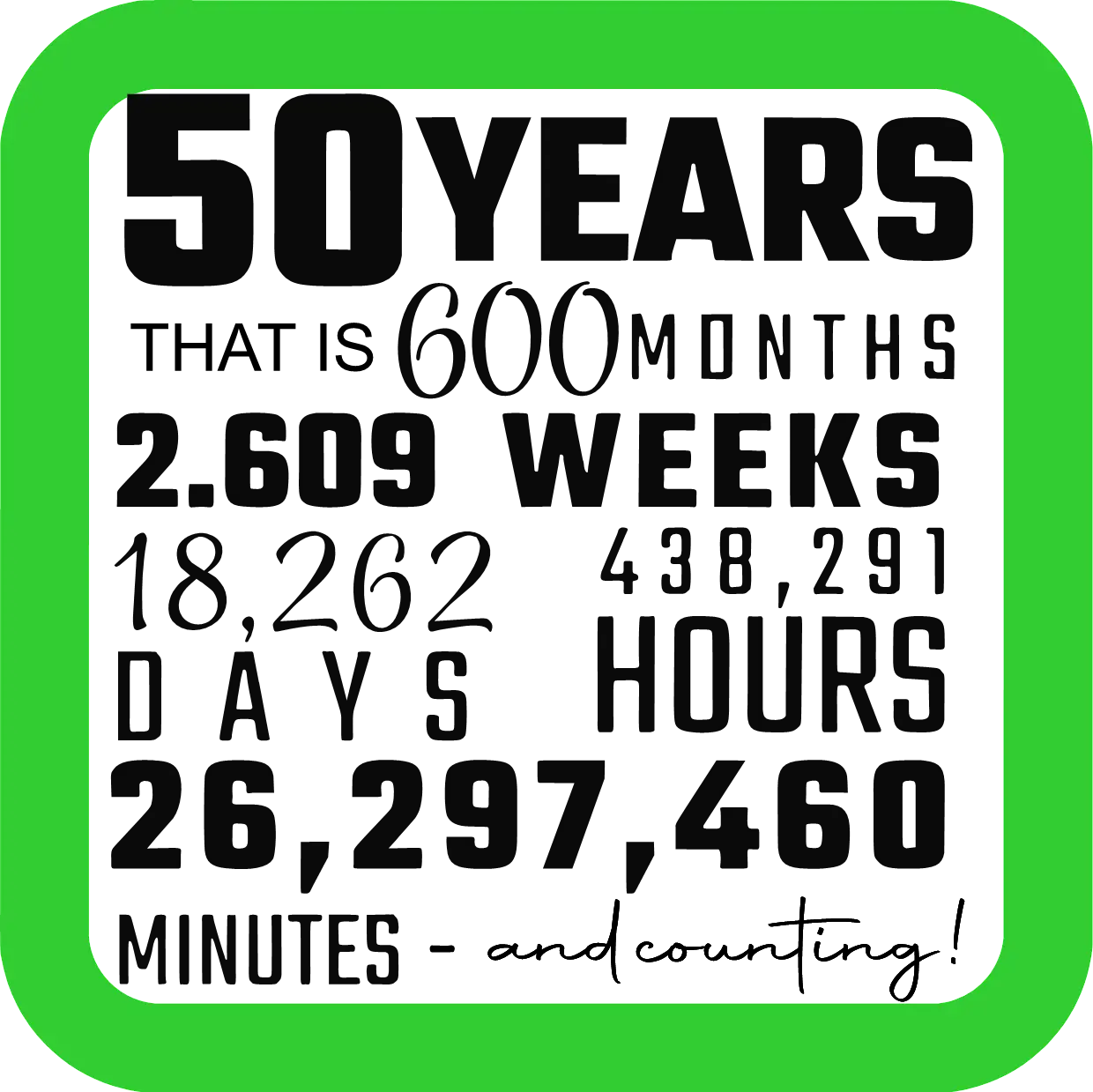 Celebrating 50 Years Coaster image 0