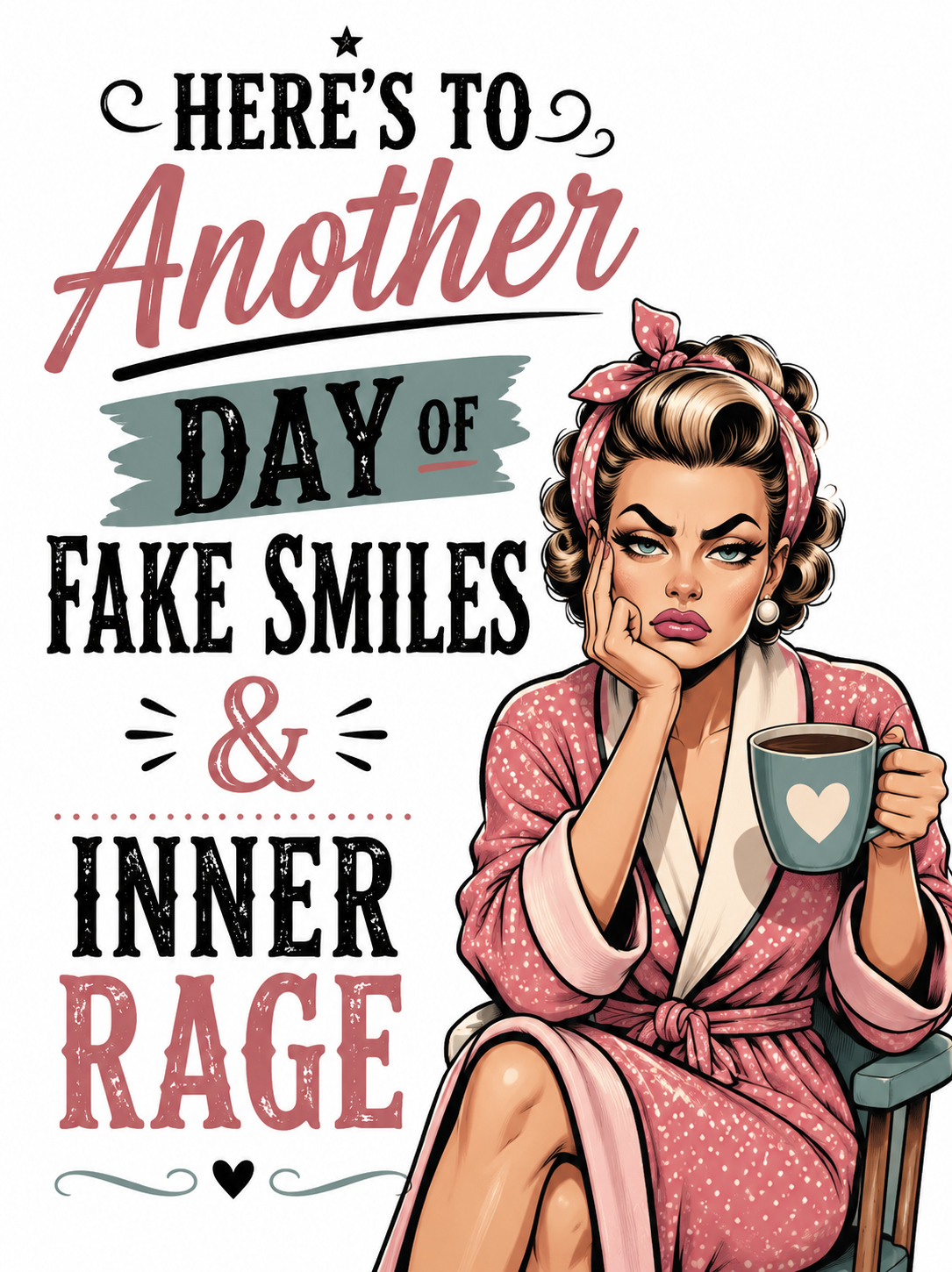 Here's to Another Day of Fake | Funny Kitchen Towel