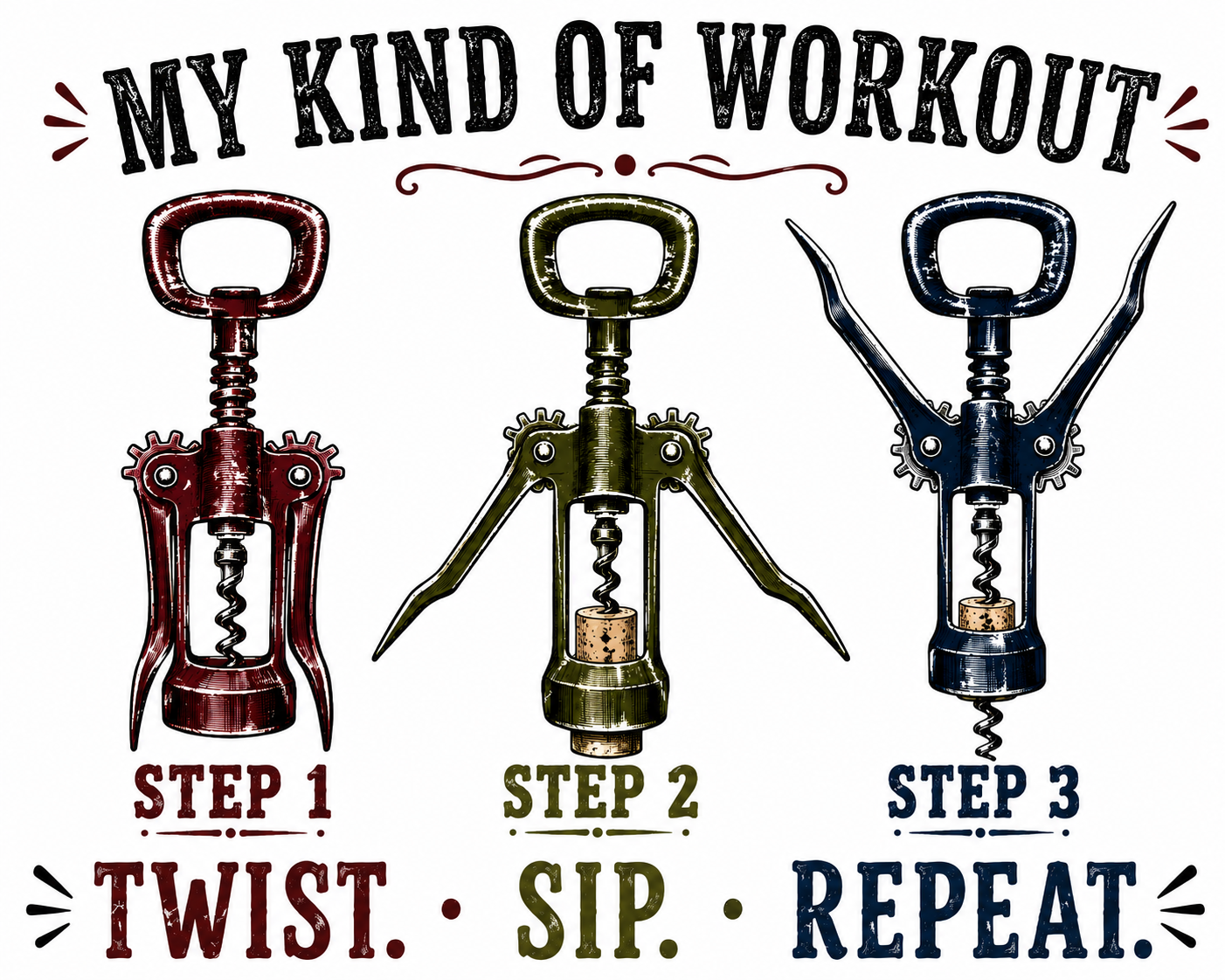 My Kind of Workout | Funny Wine Kitchen Towel | Wine Lover Gift
