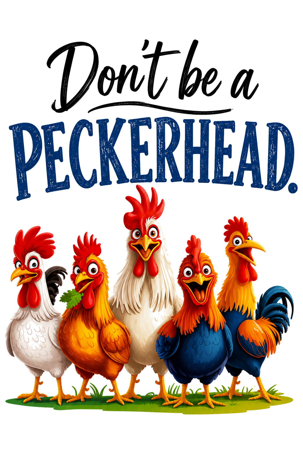 Don't Be a Pecker Head | Funny Chicken Kitchen Towel | Chicken Lover Gift