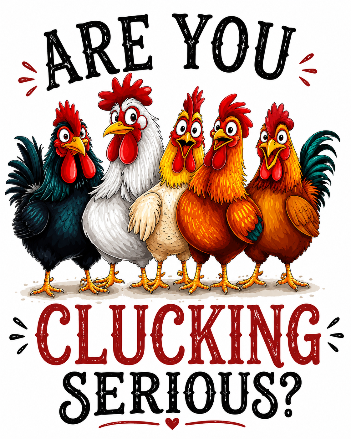"Are You Clucking Serious?" Funny Chicken Kitchen Towel | Farmhouse Gift