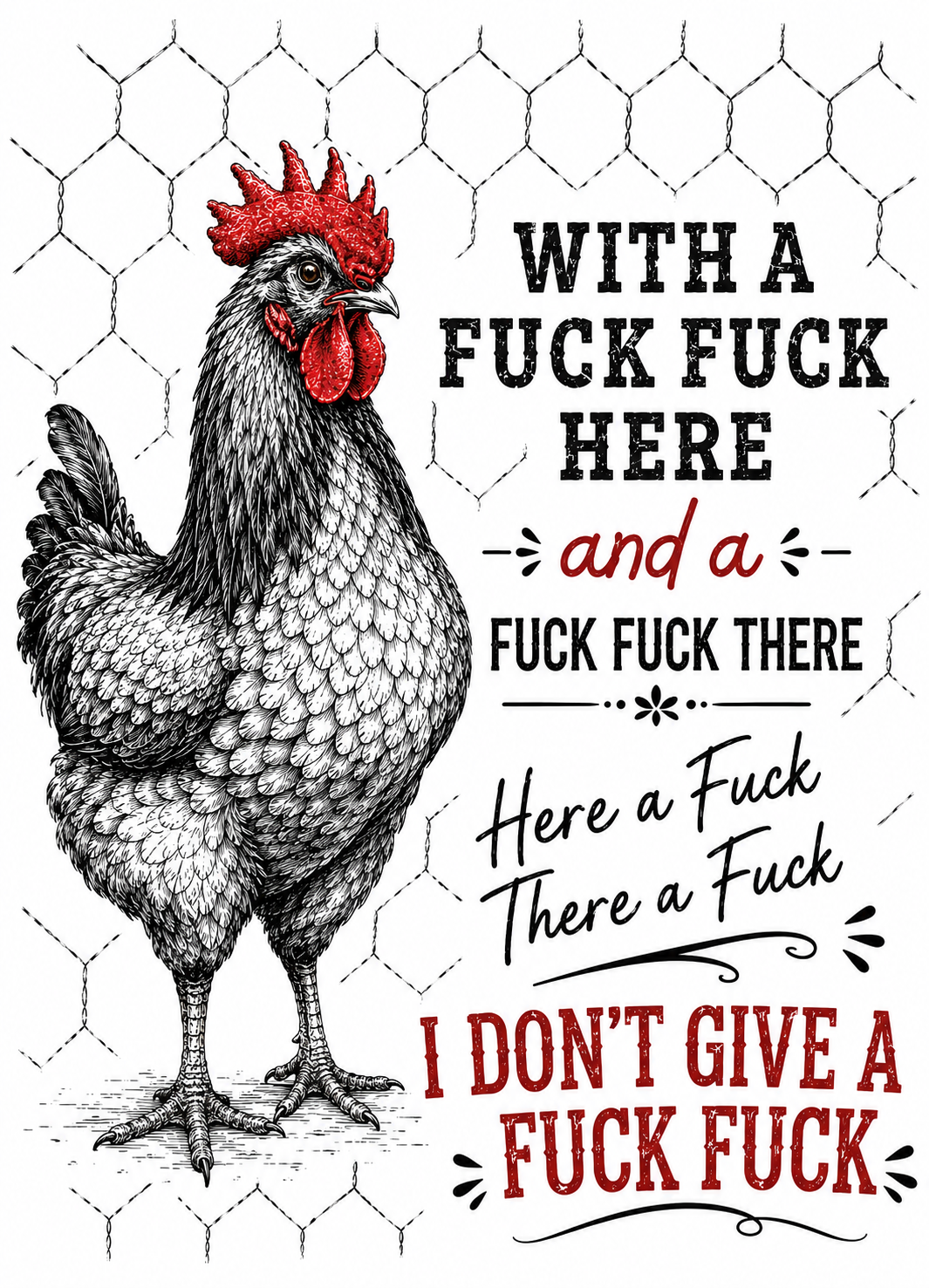 With a F*ck F*ck Here Kitchen Towel - Waffle Weave Kitchen Towel | Adult Humor