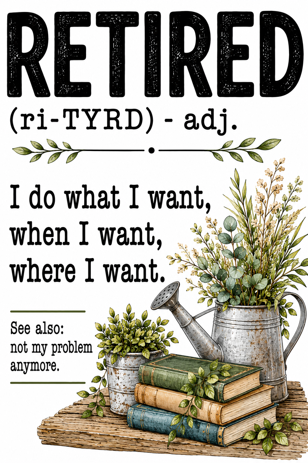 Retired... I do what I want Kitchen Towel | Retirement Gift