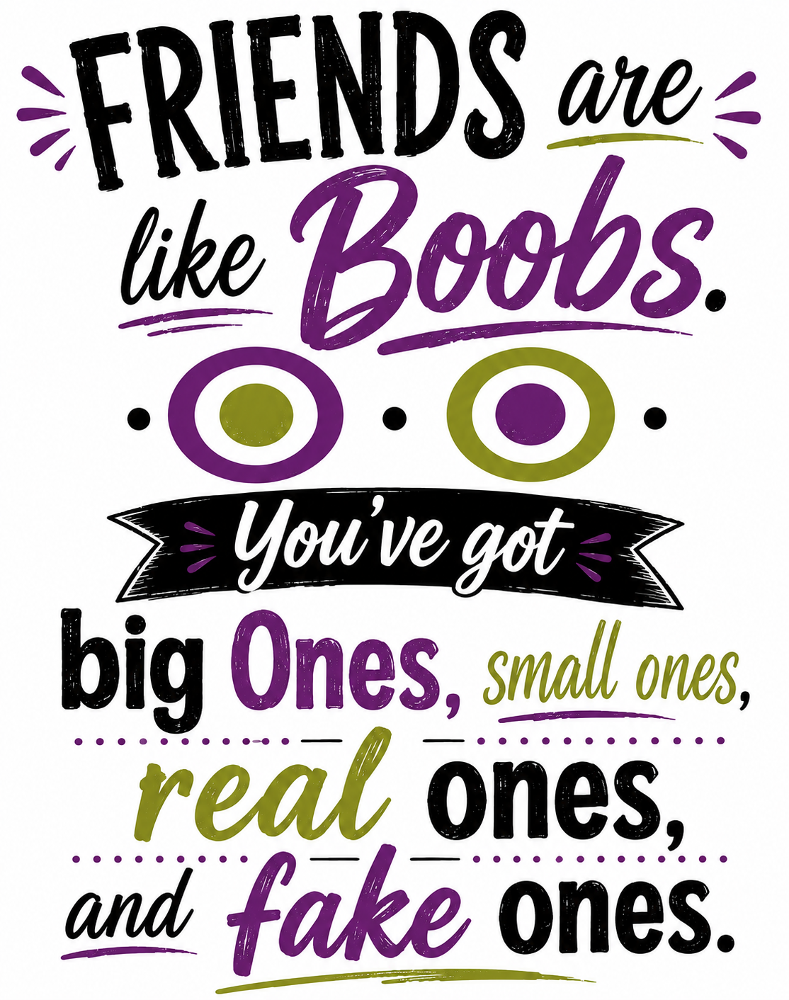 Friends Are Like Boobs | Best Friend Gift | Waffle Weave Kitchen Towel