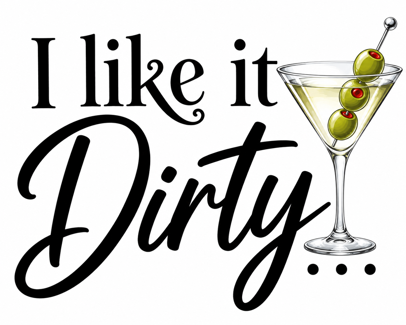 " Like It Dirty Funny Kitchen Towel | Booze Gift Bar Decor