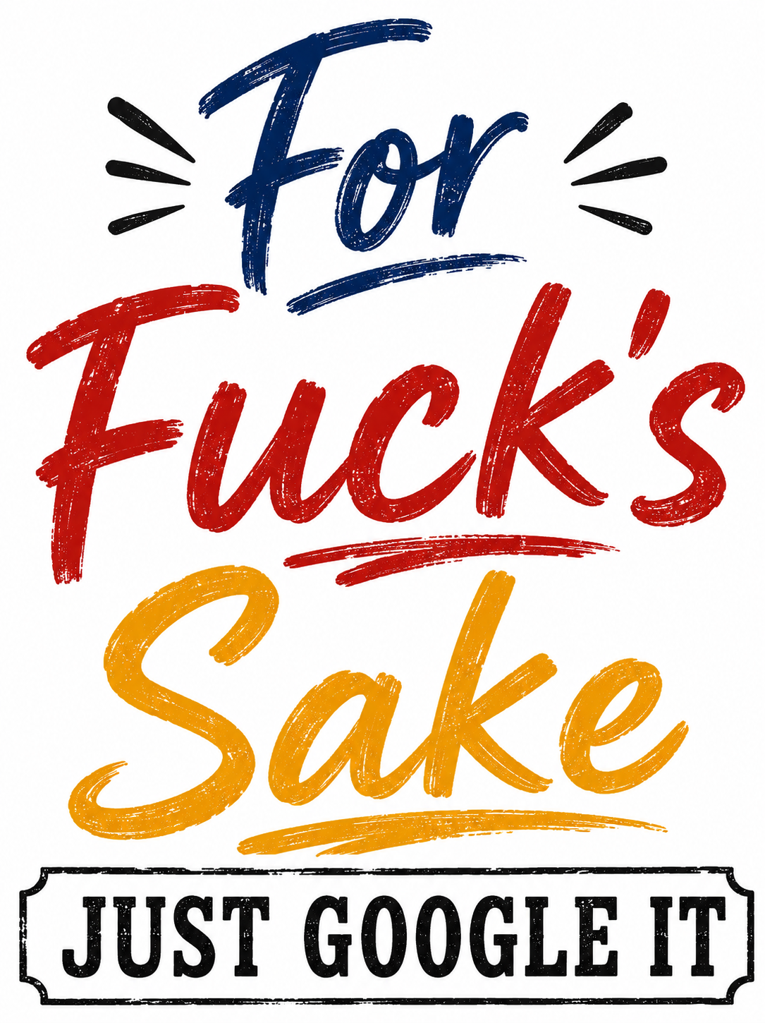 For Fuck's Sake Just Google It Funny Kitchen Towel | Coworker Gift