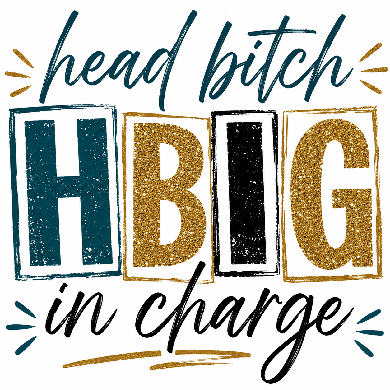 Head Bitch In Charge Funny Kitchen Towel | Sassy Boss Gift