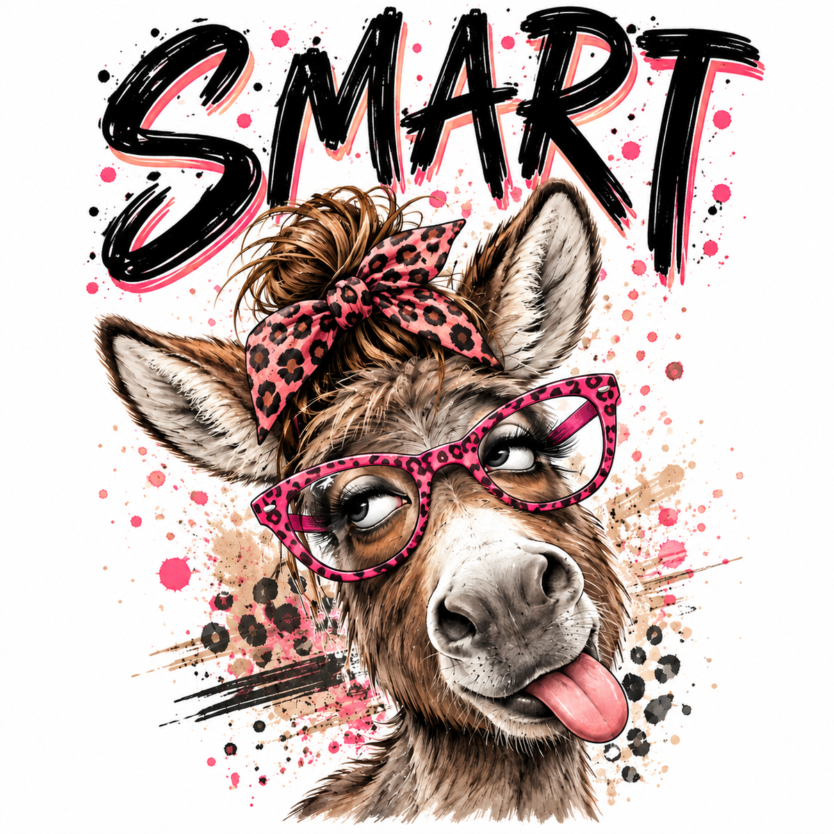 Smart Fancy Donkey Funny Kitchen Towel | Fun Farm Decor