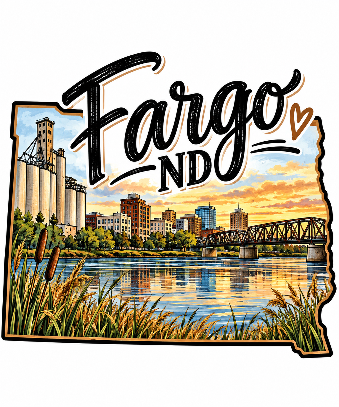 Fargo, ND Kitchen Towel | North Dakota Gift