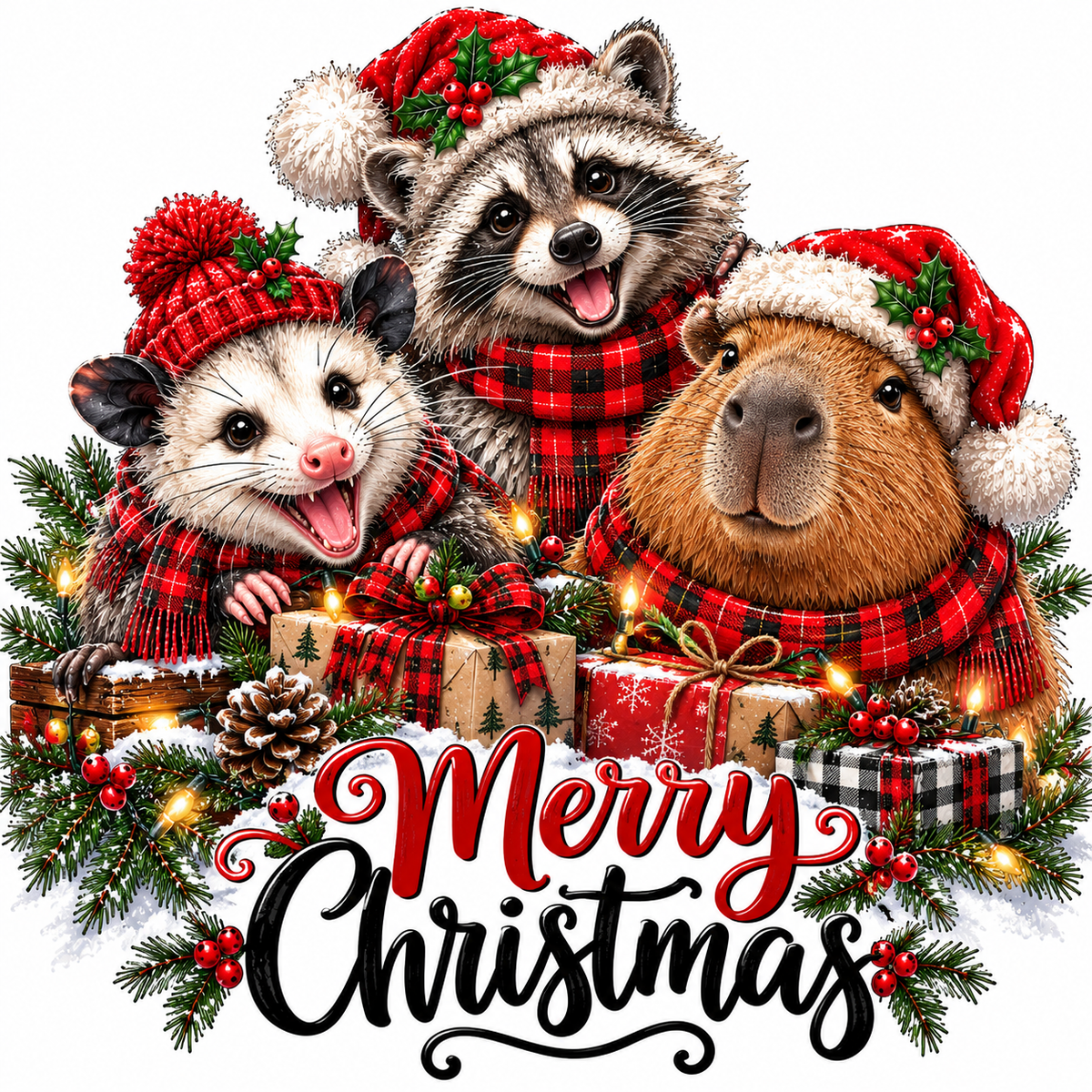 Favorite Animal Love Christmas | Christmas Kitchen Towel