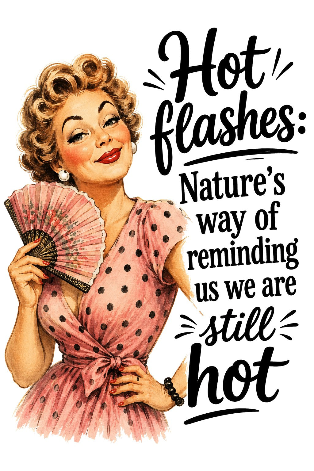 Hot Flashes.. Funny Kitchen Towel | Friend Gift