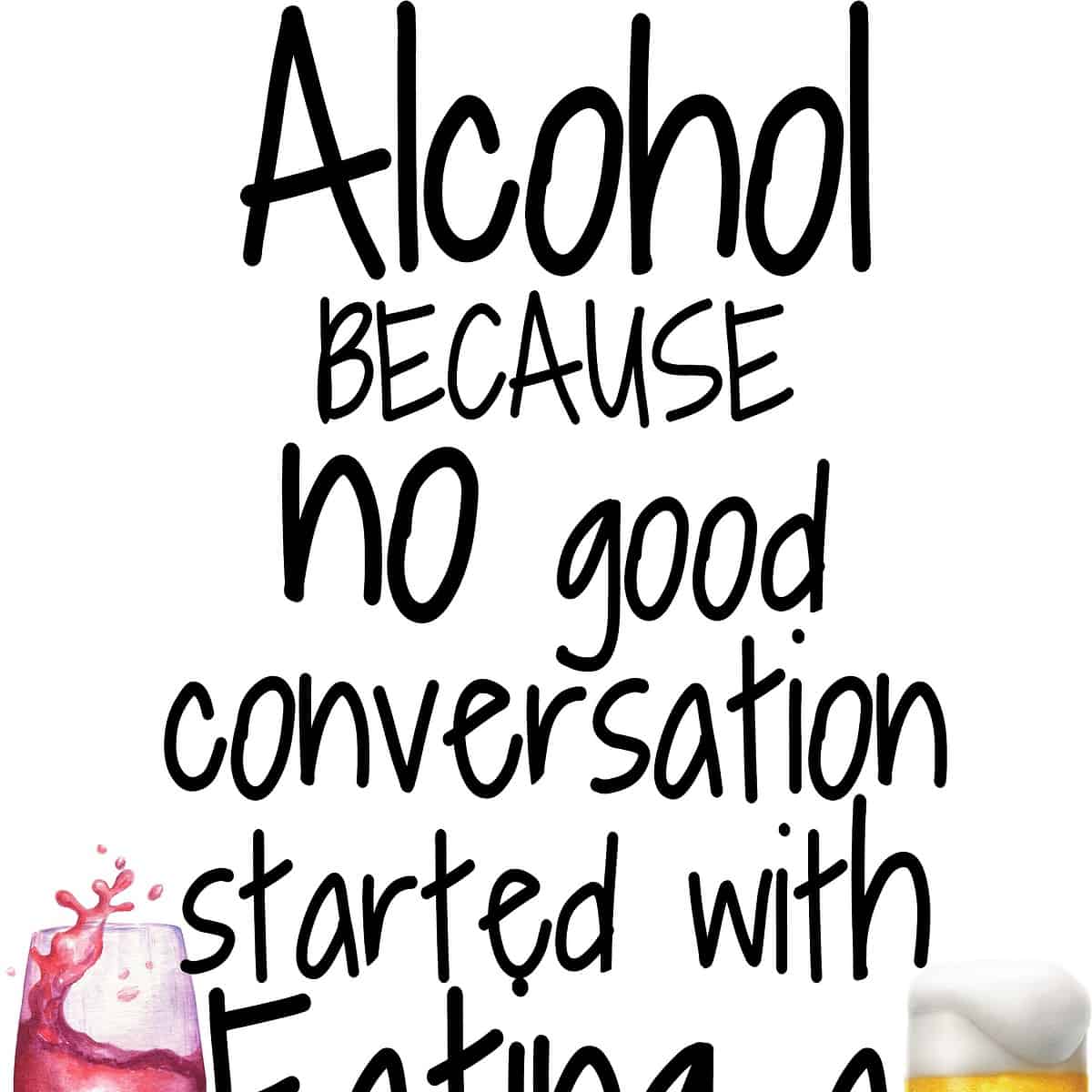 Alcohol Because Kitchen Towel image 0