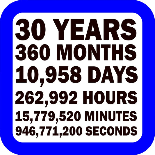 Celebrating 30 years Coaster image 0