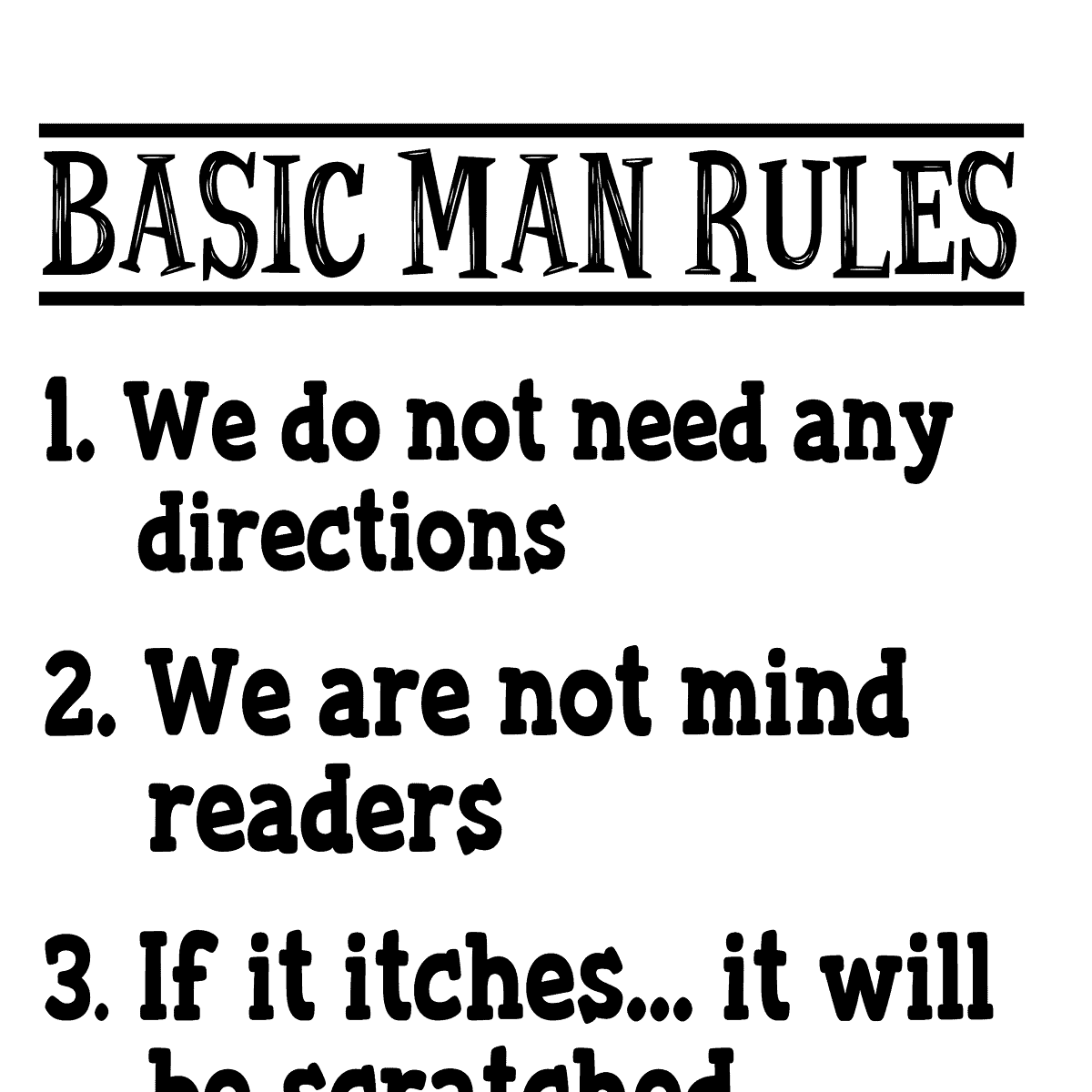Man Rules image 0