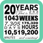 Celebrating 20 years Coaster - Sublimation Coaster