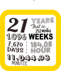 Celebrating 21 years Coaster - Sublimation Coaster