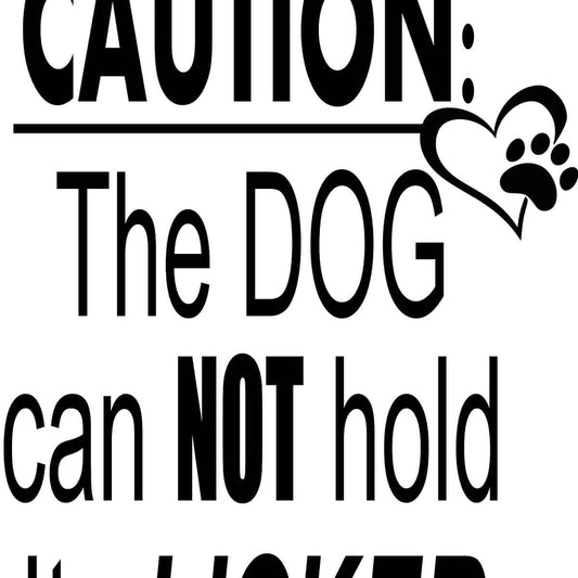 Caution dog can not hold Kitchen Towel image 0