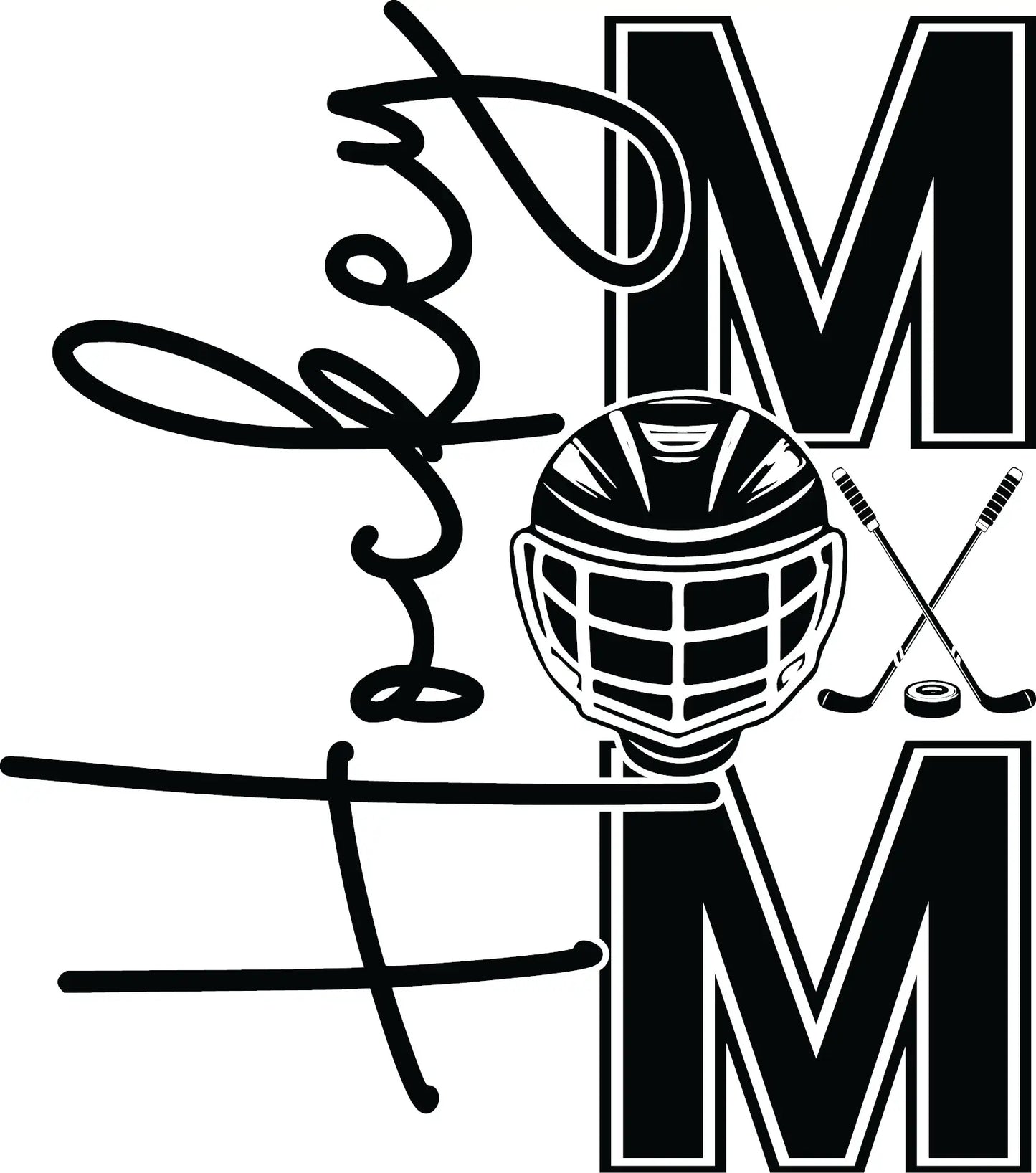 Hockey Mom Laser Engraved 22oz Skinny Tumbler image 1