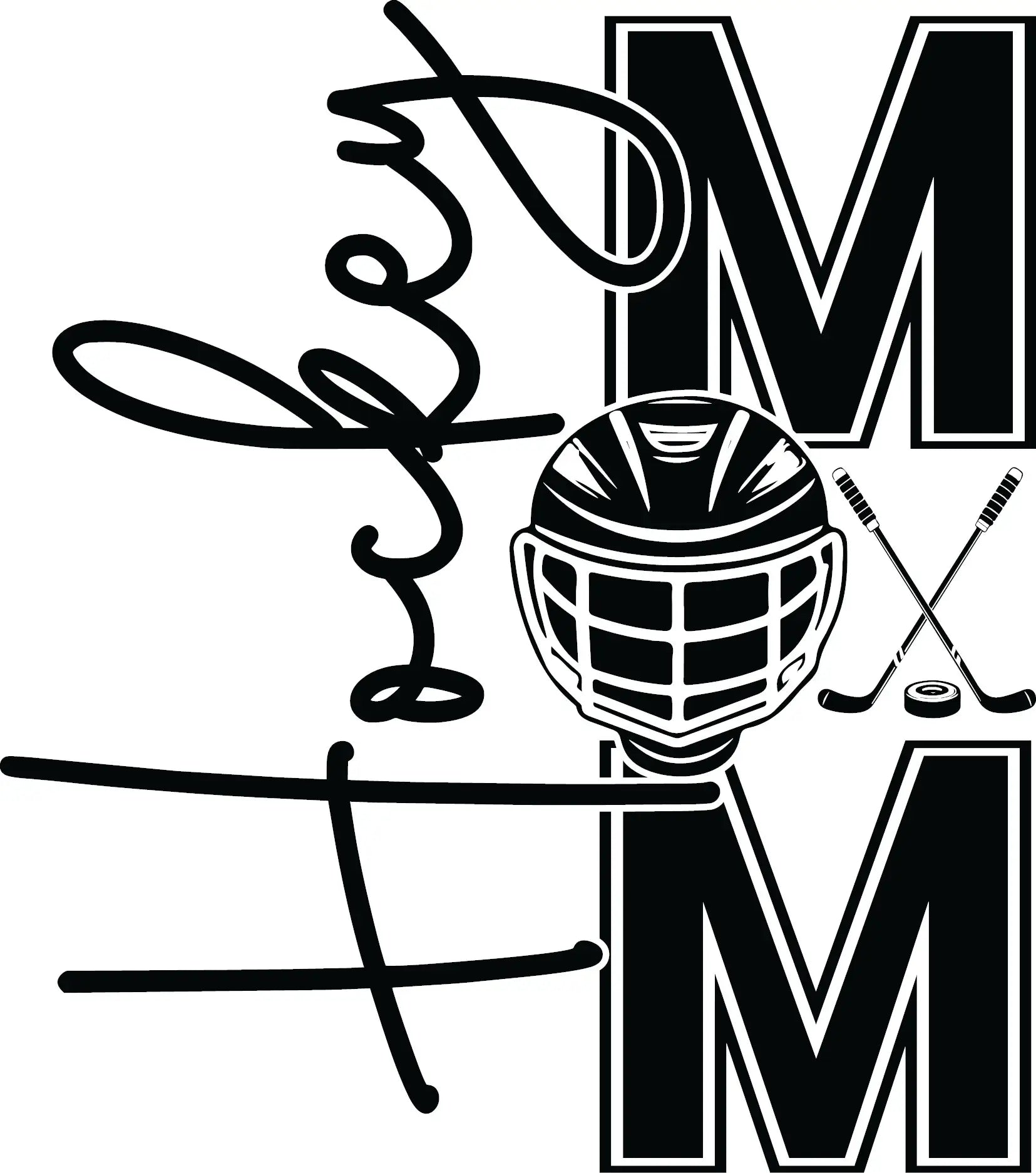 Hockey Mom Laser Engraved 22oz Skinny Tumbler image 1