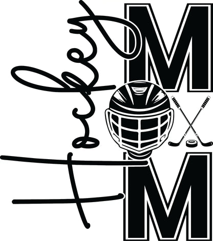 Hockey Mom Laser Engraved 22oz Skinny Tumbler image 1