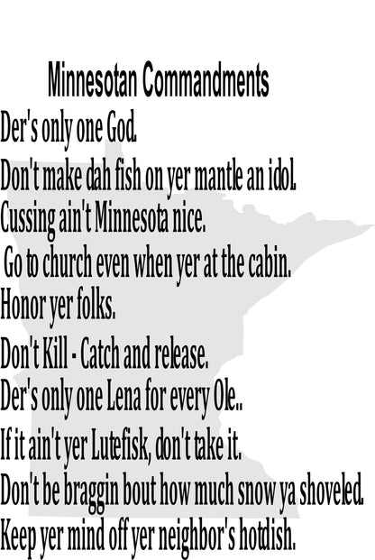 Minnesota Commandments image 2