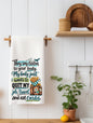 My Body Just Wants to Quit My Job Travel and Eat Carbs | Funny Kitchen Towel | Sassy Gift