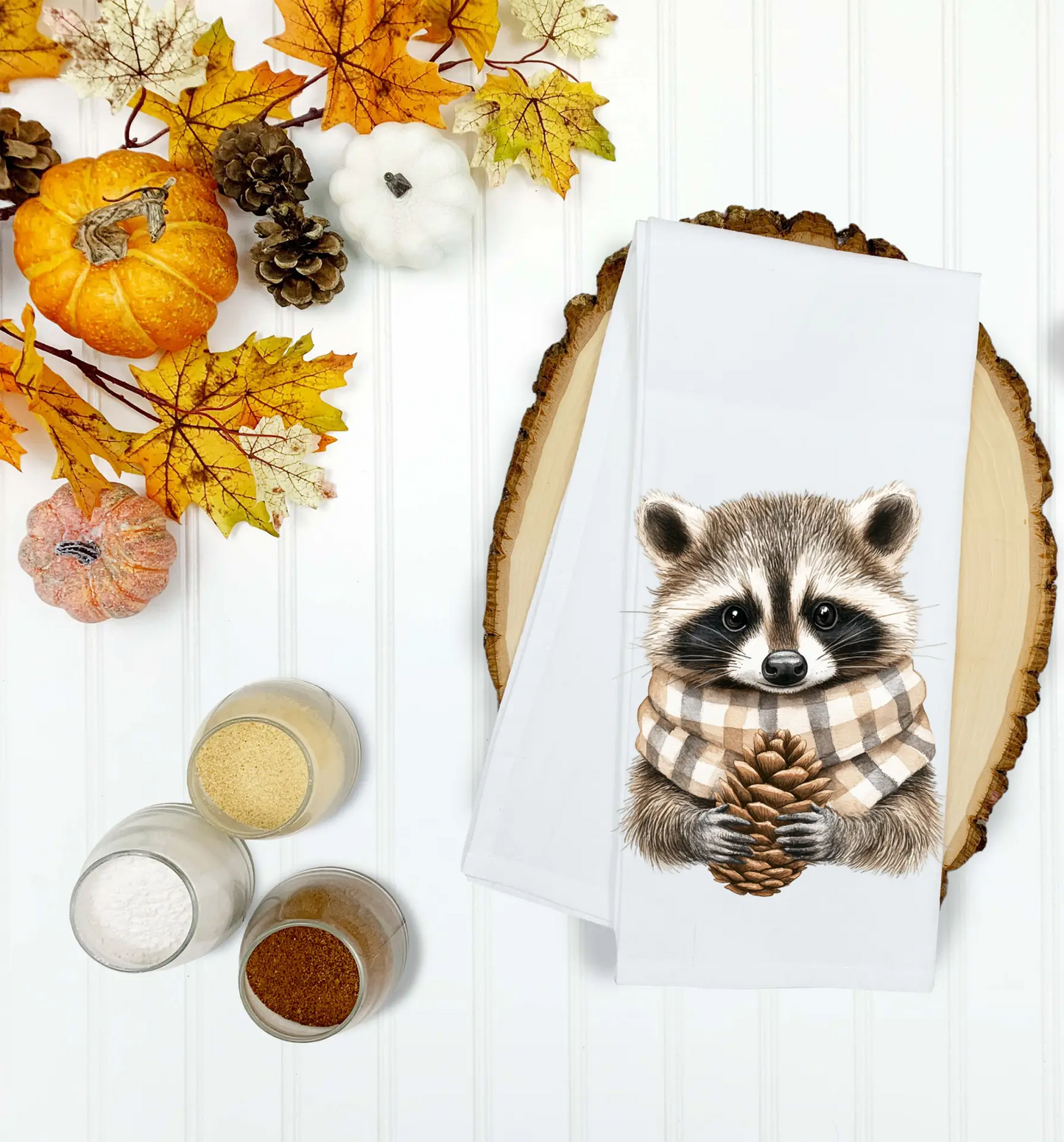 Raccoon with Pinecone image 0