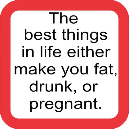The best things in Life Funny Coaster image 0