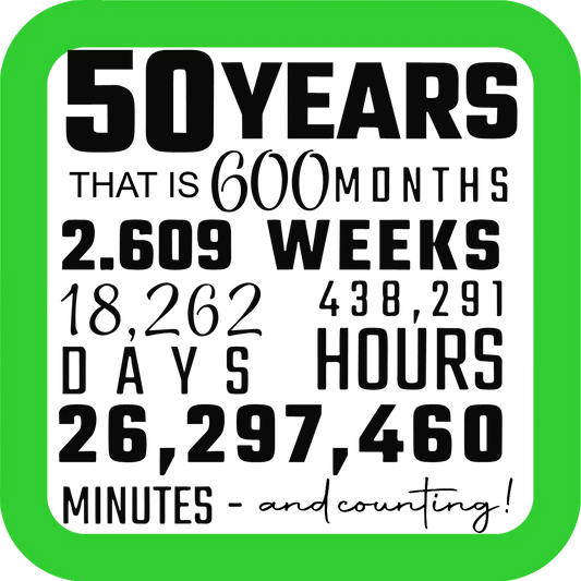 Celebrating 50 Years Coaster image 0