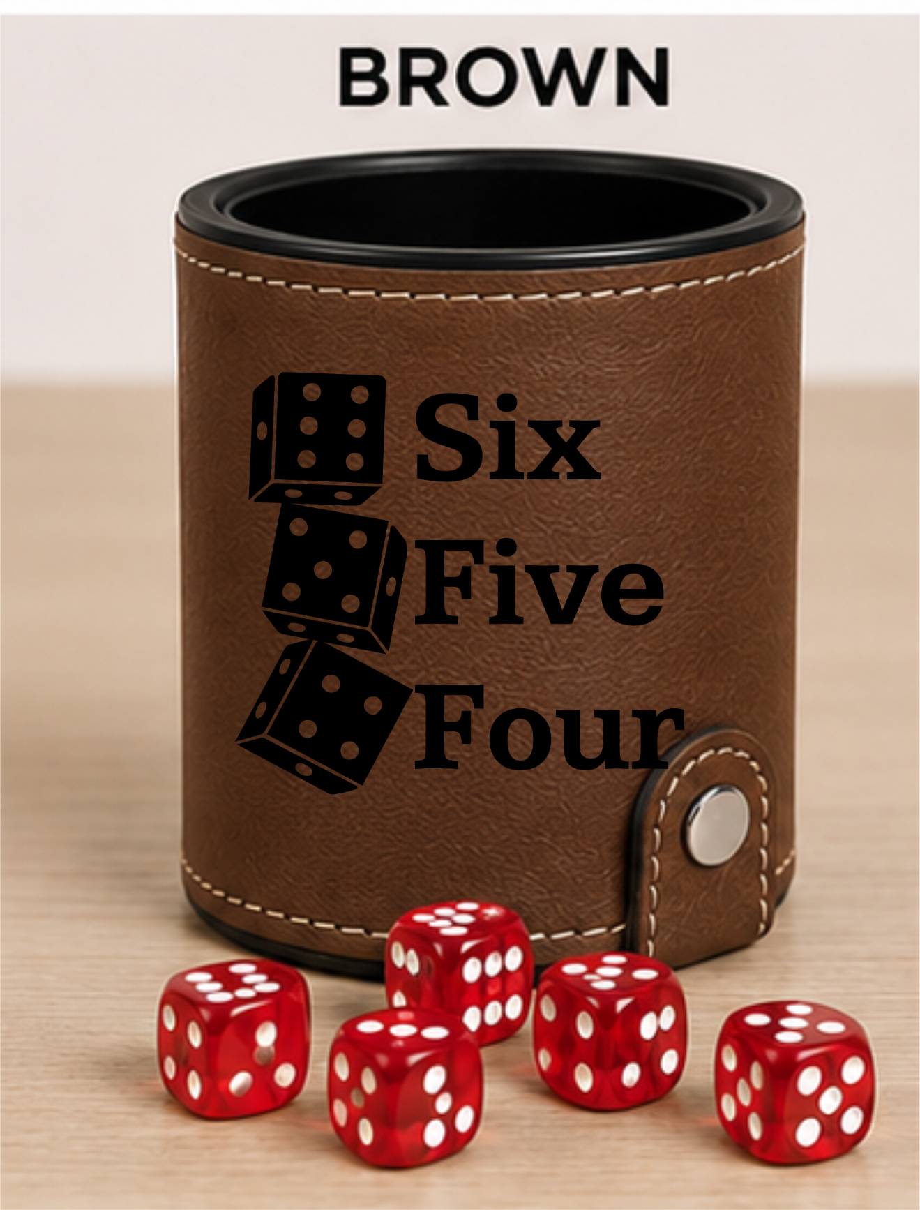 Dice Cup 654 - Leatherette Dice Cup