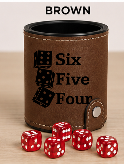 Dice Cup 654 - Leatherette Dice Cup