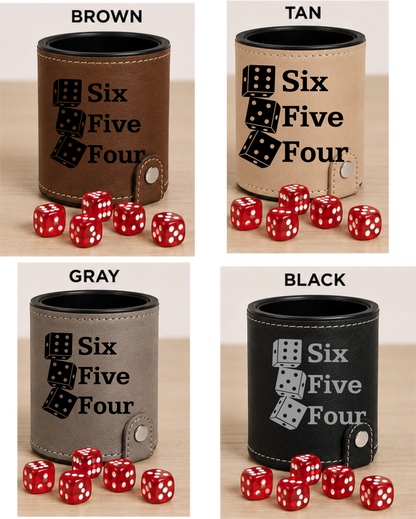 Dice Cup 654 - Leatherette Dice Cup