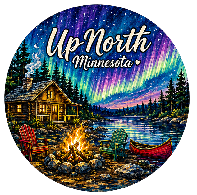 Car Coaster Up North Northern Lights Minnesota
