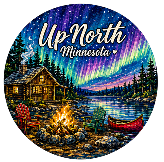 Car Coaster Up North Northern Lights Minnesota