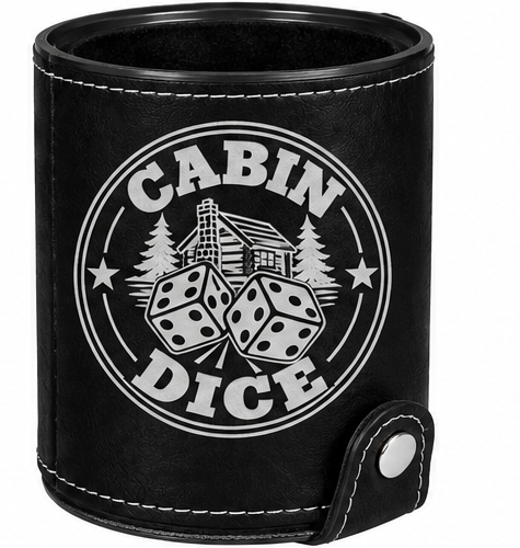 Cabin Dice Leatherette Dice Cup