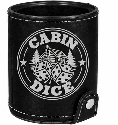 Cabin Dice Leatherette Dice Cup