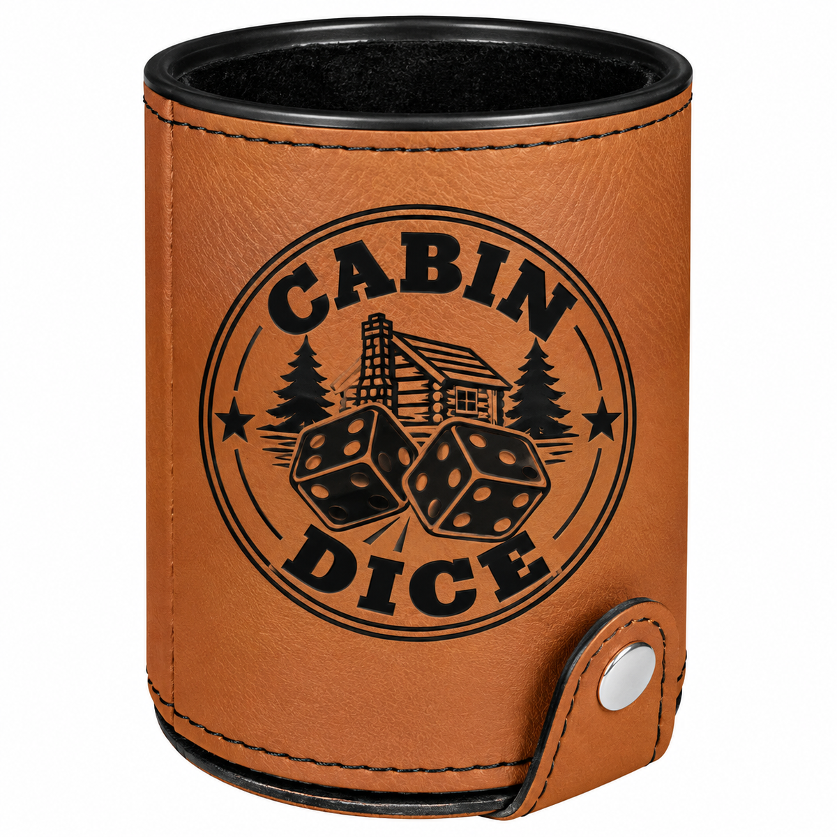 Cabin Dice Leatherette Dice Cup
