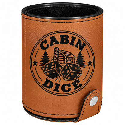 Cabin Dice Leatherette Dice Cup