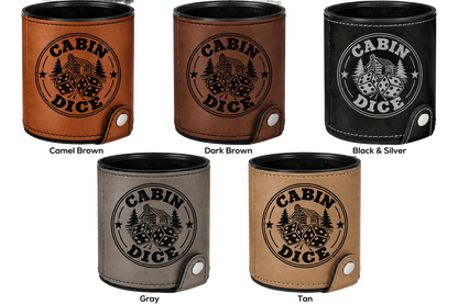 Cabin Dice Leatherette Dice Cup