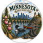 Car Coaster Minnesota Greetings From