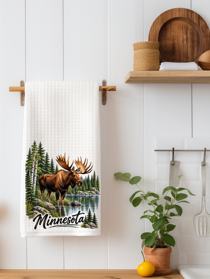 Moose Minnesota Kitchen Towel | Minnesota Gift