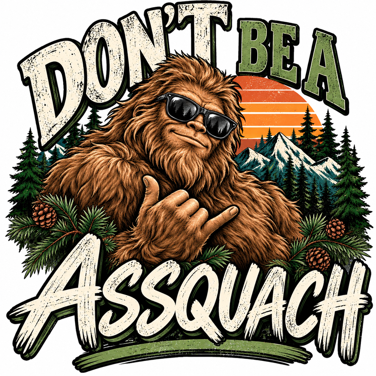 Don't Be an Assquach Funny Kitchen Towel | Adult Humor