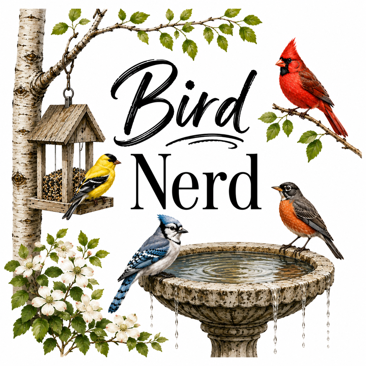Bird Nerd 2.0 Kitchen Towel | Bird Lover Gift