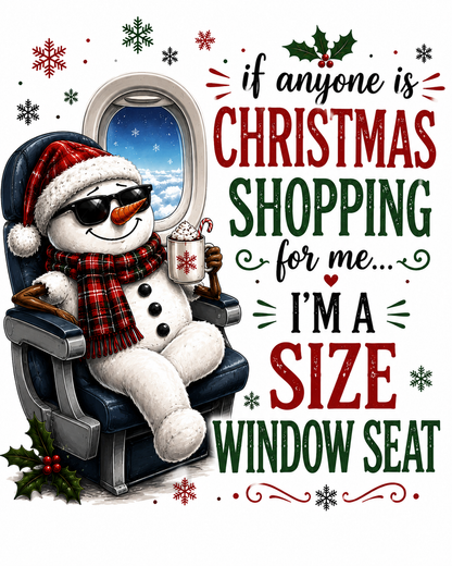 If anyone is christmas shopping for me... Im a size window seat - Holiday Coaster - Sublimation Coaster