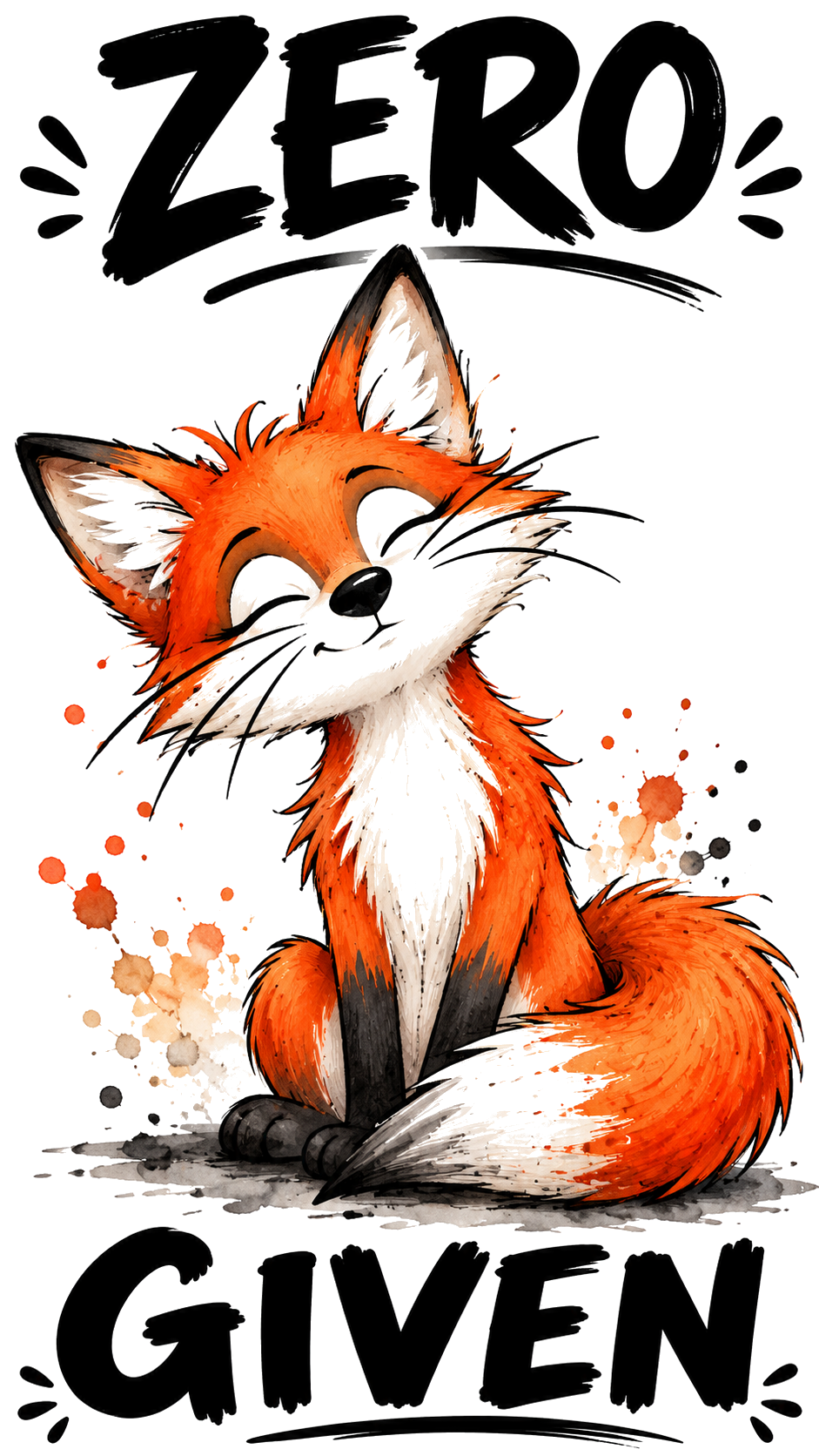 Zero Fox Given | Funny Kitchen Towel | Funny Gift