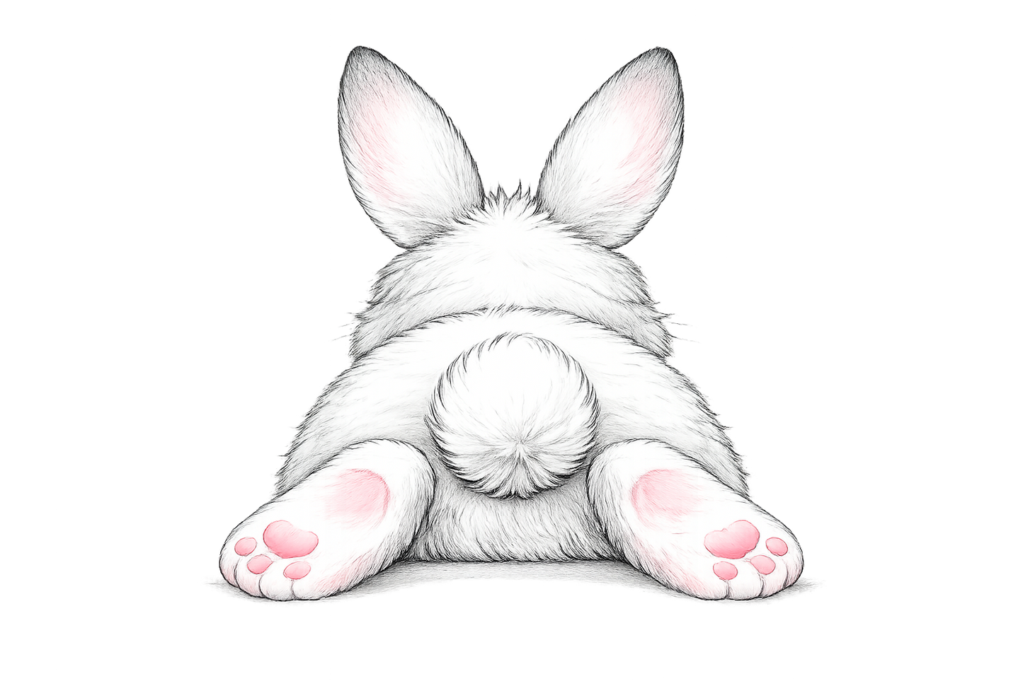 Flat Bunny  Kitchen Towel