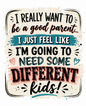 I really want to be a good parent.. Funny Kitchen Towel | Mom Funny Gift