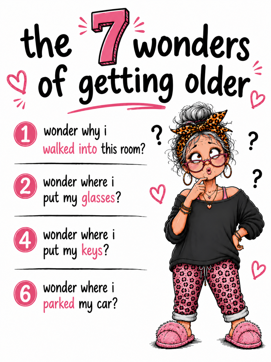 The 7 Wonders.. Funny Kitchen Towel | Friend Age Gift
