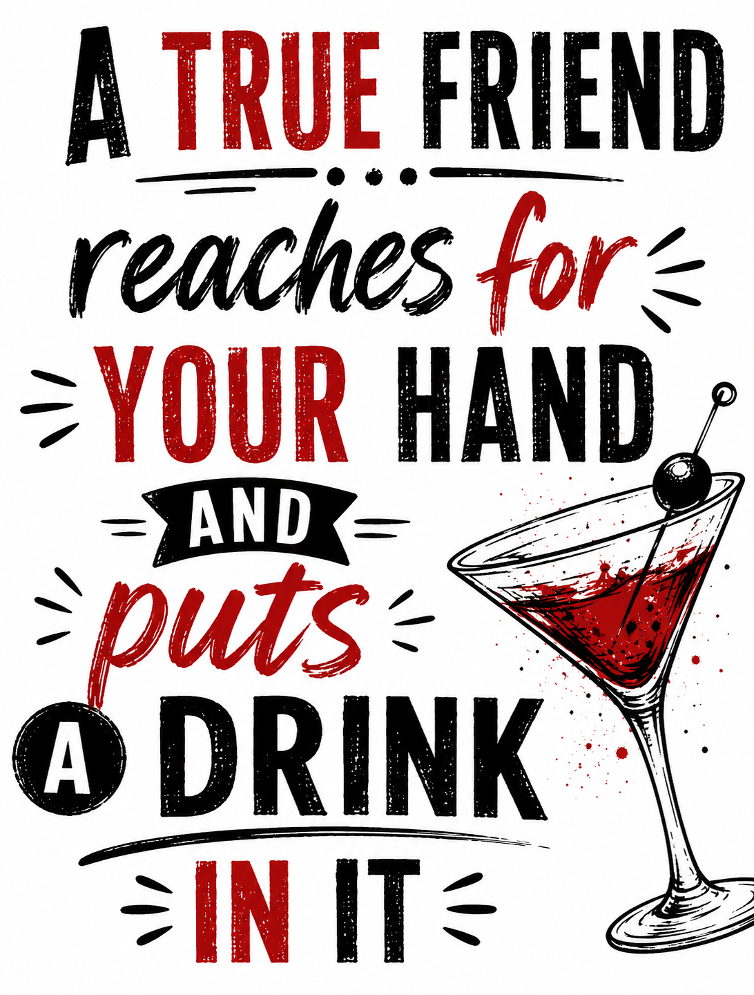 A True Friend... Funny Kitchen Towel | Friend Gift