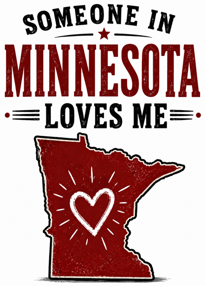 Someone in Minnesota Loves Me Kitchen Towel | Minnesota Gift